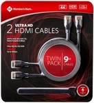 Member's Mark 2 Premium High-speed Hdmi Cables 9ft, 4k Hdr, With 6 Cable Ties. Fixed Price $13.95.