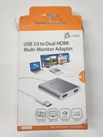 J5 Create Usb 3.0 To Dual Hdmi Multi-monitor Adaptor. Fixed Price $14.99.