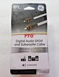 Ge Pro Series 6ft 1.8m Digital Audio Spdif And Subwoofer Cable 030878335355. Fixed Price $6.99.