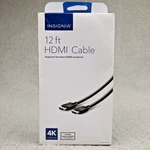 Insignia 12ft Hdmi Cable 4k/60 Ultra Hd Hdr Dts Ethernet Ns-hg12505 18gbps Black. Fixed Price $1.98.