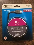 Commercial Electric 15 Ft. Standard Hdmi Cable - New. Fixed Price $12.49.