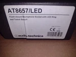 Audio-technica At8657/led Flush-mount Mic Socket W Led Ring & Touch Switch. Fixed Price $64.99.