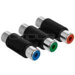 3 Rca Coupler Component Video Cable Extender F To Connector Joiner Adapter. Fixed Price $9.59.