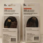 Hdmi Cable 6 Foot High Speed And Support For 4k Video - Lot Of 2 Magnavox. Fixed Price $8.99.