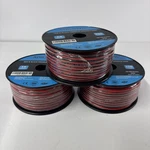 Adilswil Red & Black 18/2c Premium Speaker Wire 18 Gauge 450 Ft Total 3 Roll New. Fixed Price $59.99.