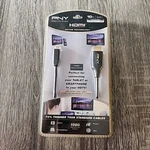 Pny Micro To Hdmi Connector Adapter Cable 1080p Hd Tv 10ft Black New Sealed Box. Fixed Price $10.00.
