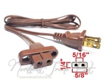 6ft Polarized 2-pin Power Cord With Ears For Vintage Solid State Tv Stereo Radio. Fixed Price $29.95.