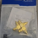 New 3 Vce Rca Male To Female 90 Degree Right Angle Gold Plated Speaker Adapter. Fixed Price $20.00.