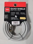 12 Feet Rg6 Quad Shield Coax Cable Rca Digital Plus 3 Ghz Gray Grey Tv New. Fixed Price $15.00.