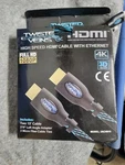 Twisted Veins 2-pack 15in High Speed Hdmi Cable With Ethernet 1080p 4k 3d New. Fixed Price $21.18.