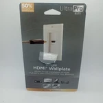 #g) Jasco Ultrapro Port Hdmi Single Wall Plate White Hdtv 4k Ultra Gold Plated. Fixed Price $8.00.