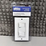 Broan Nutone 2 Switch Two Switches / Function Control Model P68w White. Fixed Price $12.33.