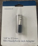 1/4"-to-3.5mm Mini Headphone Jack Adapter - Black. Fixed Price $10.25.