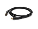 Addon 5 Pack Of 1ft Displayport Male To Black Cable - Displayport1f-5pk. Fixed Price $18.96.
