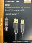 Monster Advanced High Speed Usb To Usb/b Cable 7ft 2.13m Printers Laptops Pc Bn. Fixed Price $11.99.