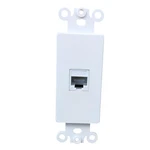 Boplat 1 Port Cat6 Ethernet Wall Plate Insert Female To - Single White. Fixed Price $10.36.