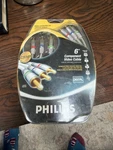 New! Philips Gold Series 6 Ft M62795 Component Video Cable 24kt Plated!. Fixed Price $9.09.