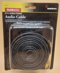 Radio Shack Gold Series Audio Cable 24k Plated Connectors 20ft Shielded. Fixed Price $24.99.