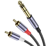 Moswag 1/4 To Rca Cable Quarter Inch Trs Audio 6.35mm Jacks. Fixed Price $8.95.
