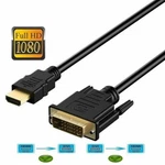 New Hdmi To Dvi-d 24+1 Pin Monitor Display Adapter Cable Male/male Hd Hdtv 6 Ft. Fixed Price $7.95.