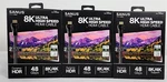 Sanus 8k 2.1 48gbps Ultra High Speed Hdmi Cable (2m/6.56 Feet) Sac-21hd 3 Pak. Fixed Price $54.00.
