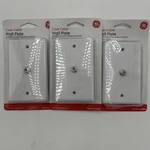 Brand New!! 3 Pack Ge Coax Cable Wall Plate With Screws For F Type Cables. Fixed Price $13.95.