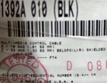 Belden 1392a 22/1p+18/2c Amx Media Control/touch Panel Cable Cmr Black /50ft. Fixed Price $49.99.