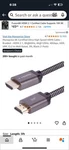 Monoprice 8k Certified Braided Ultra High Speed Hdmi 2.1 Cable 3ft Black 48gbps. Fixed Price $9.05.
