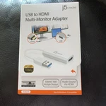 J5 Create Usb To Hdmi Multi-monitor Adapter Jua254-2a - New. Fixed Price $18.00.