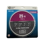 Commercial Electric 25ft Hdmi Cable 1002 233 269 Black Thick. Fixed Price $7.92.