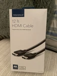 12 Ft Hdmi Cable, Nib, 4k Ultra Hd, Ns-hg12505, Insignia Black, 1 Yr Warranty. Fixed Price $26.99.