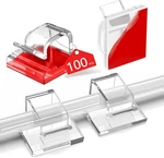 100pcs Cable Clips, Adhesive Wire Clips Organizer Cord Small, Clear Glossy. Fixed Price $18.99.