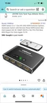Vwrhar 3-in-1 Hdmi Switch 4k With Remote Control Usb Power Model 4k2301a. Fixed Price $11.42.