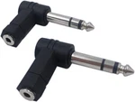 Cerrxian Right Angle 1/4 Male To 1/8 Female Adapter, 90 Degree 6.35mm 3 Black. Fixed Price $12.93.