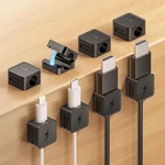 8 Pack Magnetic Cable Clips, Phone Cord Holder For Pack, Black-square. Fixed Price $11.81.