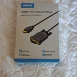 Benfei Hdmi To Vga Cable 6ft Gold-plated Advanced Chipset 1080p Full Hd Black. Fixed Price $5.00.