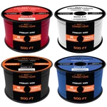 4 Rolls Of 16 Gauge - 500' Each Audiopipe Car Audio Home Primary Remote Wire. Fixed Price $159.95.