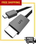 Uni Usb C To Hdmi Cable 4k 30hz For Home/ Office Thunderbolt 3/4 Compatible. Fixed Price $19.99.