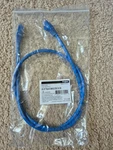 Legrand Cat6 Snagless Patch Cable, 3ft, Rj45, Blue, Ethernet, 576-110-003!. Fixed Price $3.99.