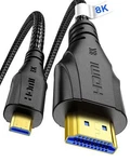 Micro Hdmi To Cable 6.6ft,8k 60hz,4k 120hz,ultra High Speed Micr.... Fixed Price $17.86.
