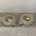 Cti #98-va-6cm High Resolution 6 Ft. White Cable / Silver Tips *new* Lot Of 2. Fixed Price $14.24.