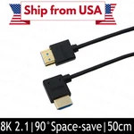 8k 2.1 Hd Hdmi Cable For Sony Fs5 Straight To Right Angle More Stable 50cm. Fixed Price $15.99.