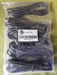 Directv Hdmi Cable 6 Ft Black, Hdmihs6ftr1-32, 5 Pack Of Cables, New. Fixed Price $24.99.