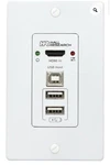 Hall Research Ex-4ku-wp 4k Hdmi+usb 2.0 Over Cat6 Wall Plate (new). Fixed Price $99.00.