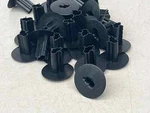 (lot Of 25) Dual Feed Thru Bushing For Rg-6 Cable / Black Catv Satellite. Fixed Price $8.98.