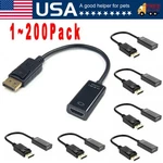 Dp Displayport Male To Hdmi Female Cable Converter Adapter For Pc Desktop Lot. Fixed Price $336.35.