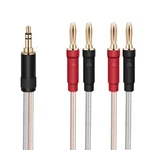 Gotor 3.5mm Stereo Male To 4 X Banana Plug Speaker Cable Audio Extension 1m. Fixed Price $37.35.