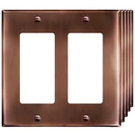 Double Decorator Switch Or Receptacle Metal Cover Plate, Stainless Steel 201 Wal. Fixed Price $48.22.