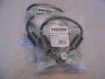 Three Monoprice Select Series 3872 4k High Speed Hdmi Cables 1.5ft 18gbps Black. Fixed Price $20.00.