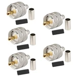 Uhf Male Pl259 Plug Crimp Connecor For Lmr240 Rg8x,pl-259 Rg-8x Coaxial Cable.... Fixed Price $22.17.